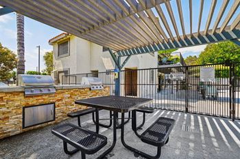 Bbq grilling area